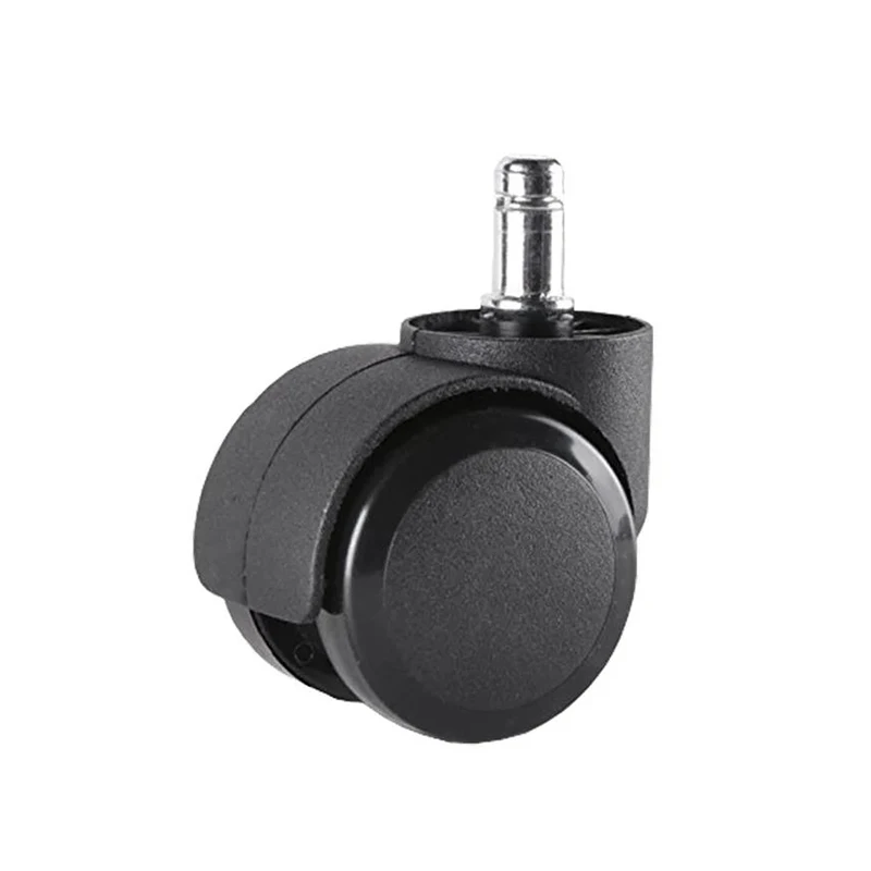 Black Plastic  Replacement Swivel Casters 50mm Office Revolving Chair Sofa Wheels Rolling Roller Caster Furniture Hardware Parts
