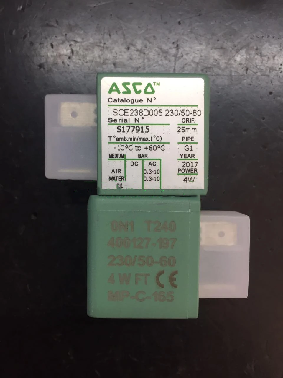 ASCO Solenoid Valve SCE238D005 220VAC 400127-197 MP-C-165