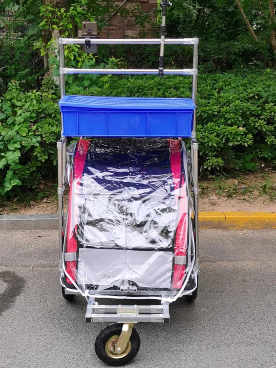 trolley shock absorption reinforcement trolley modified finished product with live stream frame a set of aluminum alloy outdoor