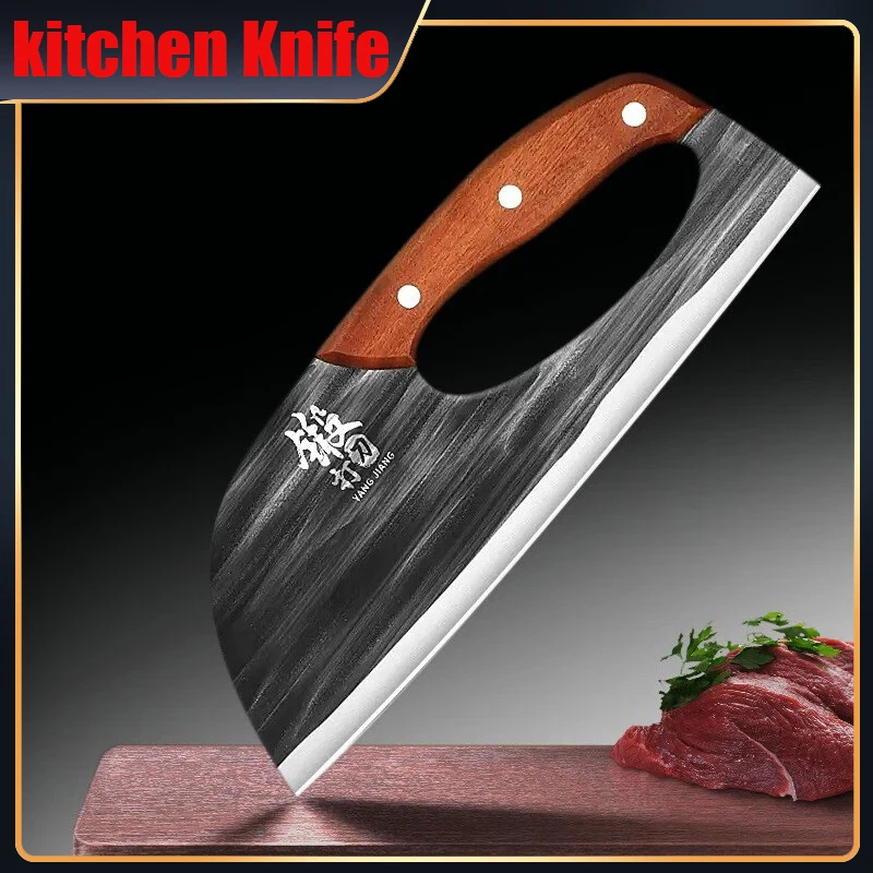 Sharp Kitchen Knife New Full Blade Stainless Steel Chef\'s Knife Multi-functional Vegetable and Meat Cutting Forged Knife