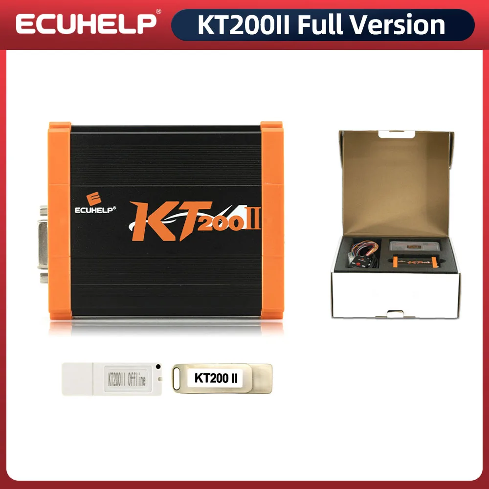 

[Carton Box] ECUHELP KT200II ECU Programmer Full Master Version with Offline Workstation Support Bench OBD BDM JTAG