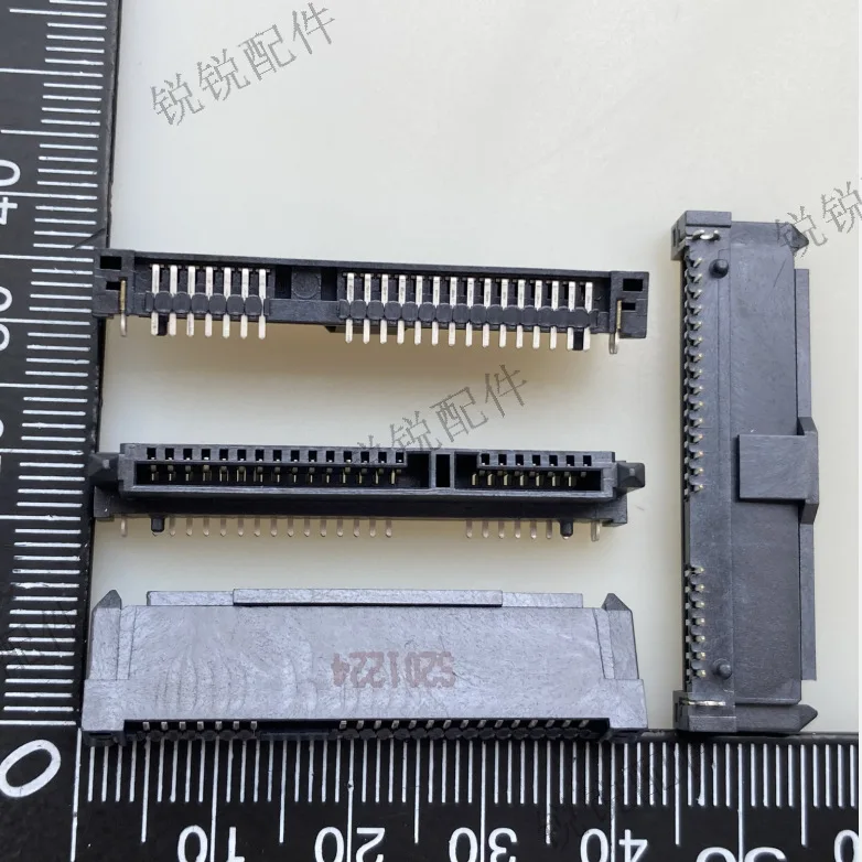 For SATA socket 7 + 15P female seat, 90 degrees straight on the board, notebook solid state drive interface SATA seat