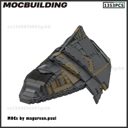 MOC Building Block Space Ship Starfighter Shuttle Model DIY Bricks Birthday Present Christmas Gifts Collection Assembled Toys