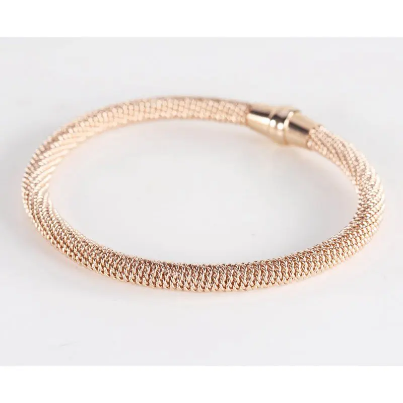 New Fashion Mesh Stainless Steel Charm Bracelets Trendy Chain Link Women Girls Bracelet Jewelry Pulsera