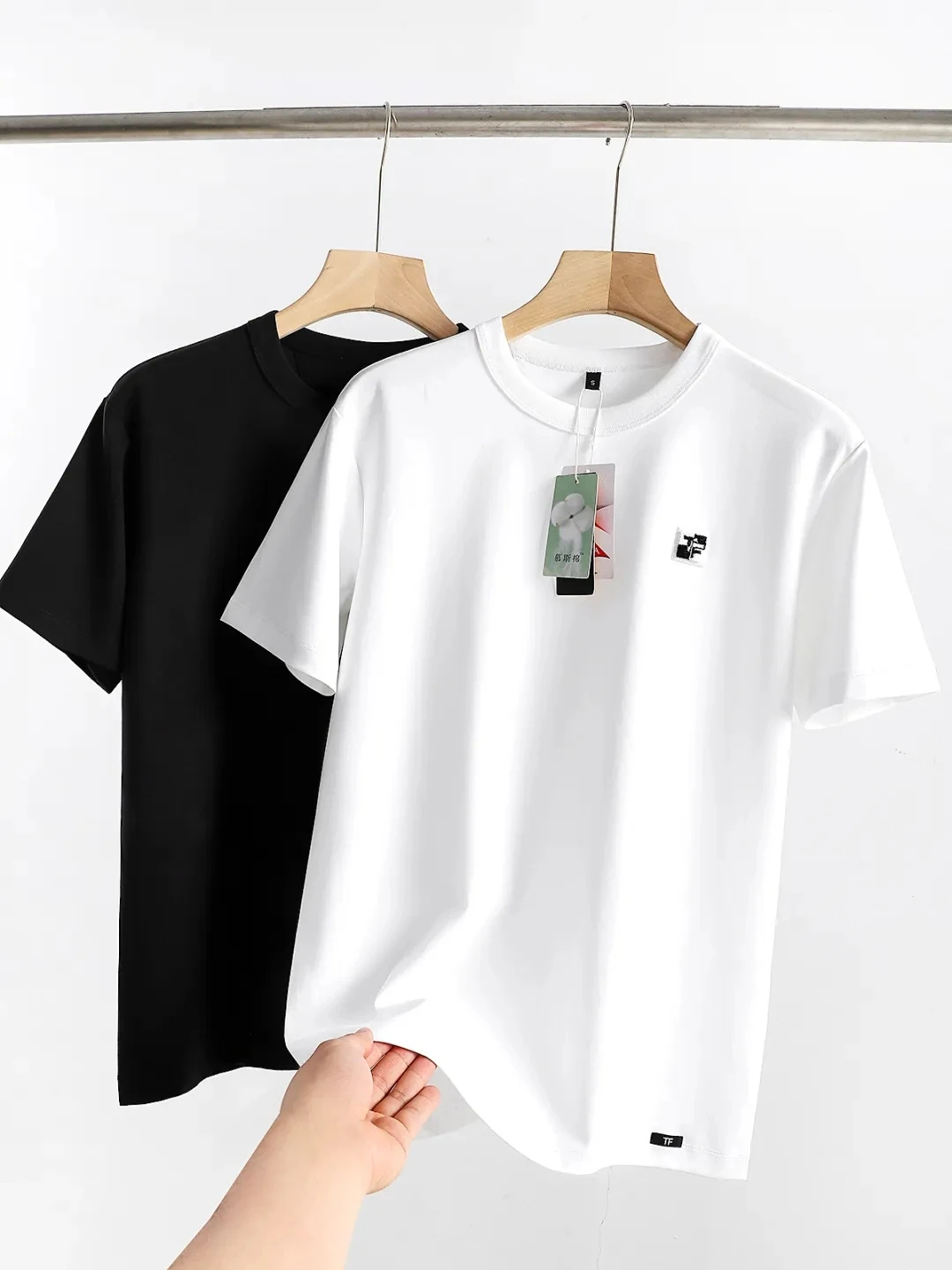 

Хлопковая летняя мужская футболка премиум-класса Feel 3K Australian Dollar Supima High End ort Sve Base, цветная круглая футболка Ne ort...