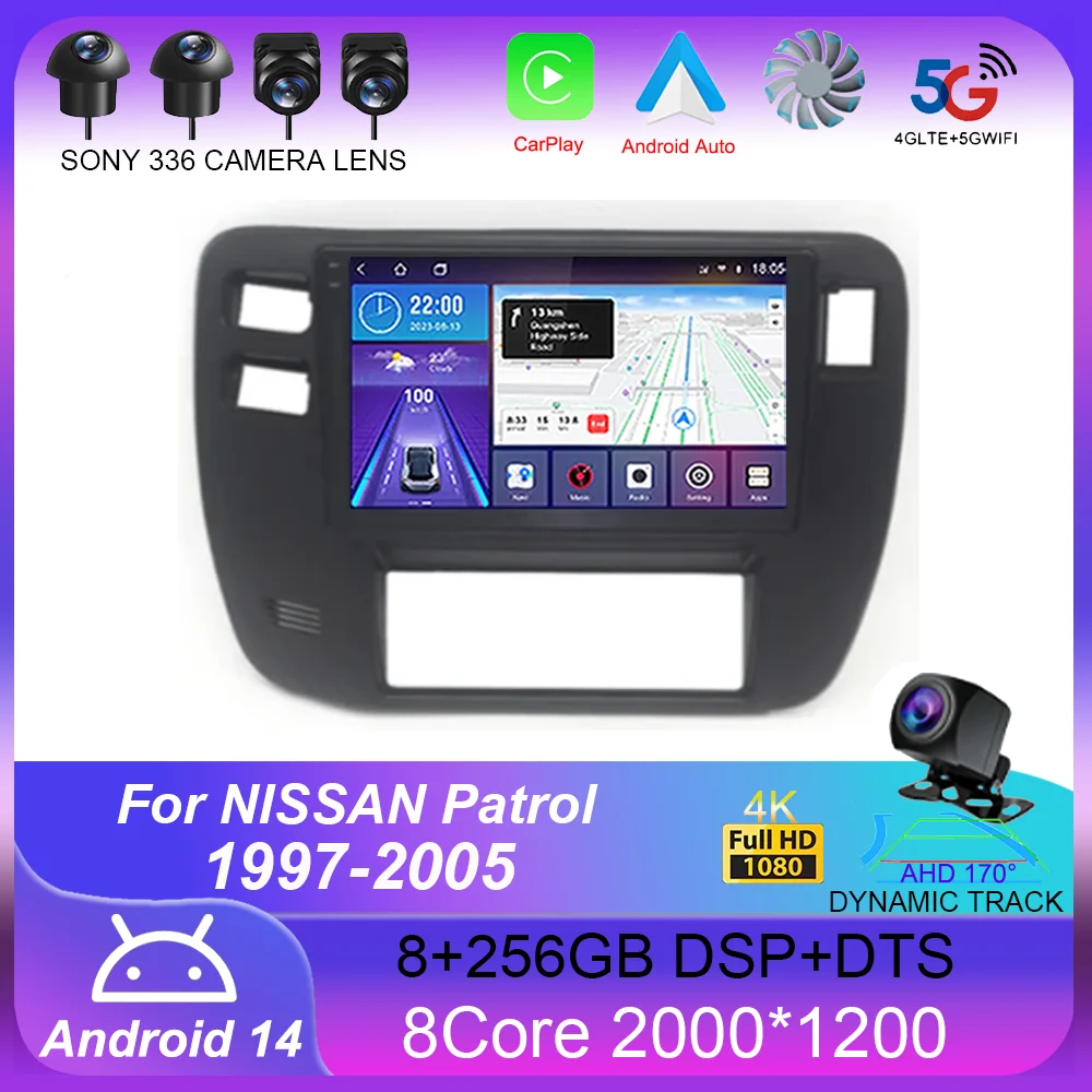 

Android 14 Car Radio For NISSAN Patrol 1997 1998 1999 2000 2001 2002 2003 2004 2005 GPS Navigation Multimedia Player Autoradio