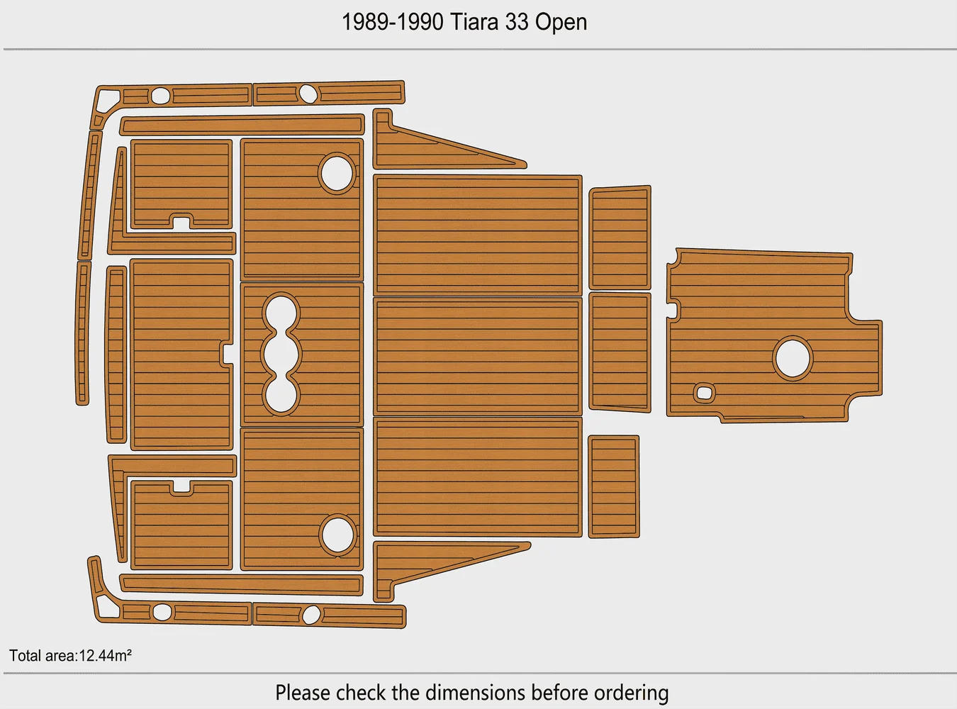 1989-1990 Tiara 33 open 1/4