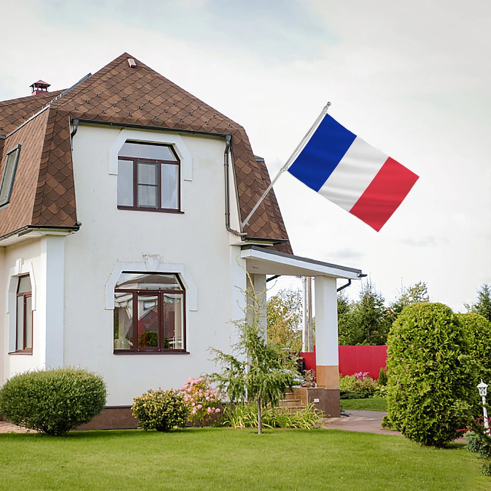 PTEROSAUR-France Flag, FR France French National Flag, Flag with Brass Grommets Room Indoor Outdoor Decor Banner