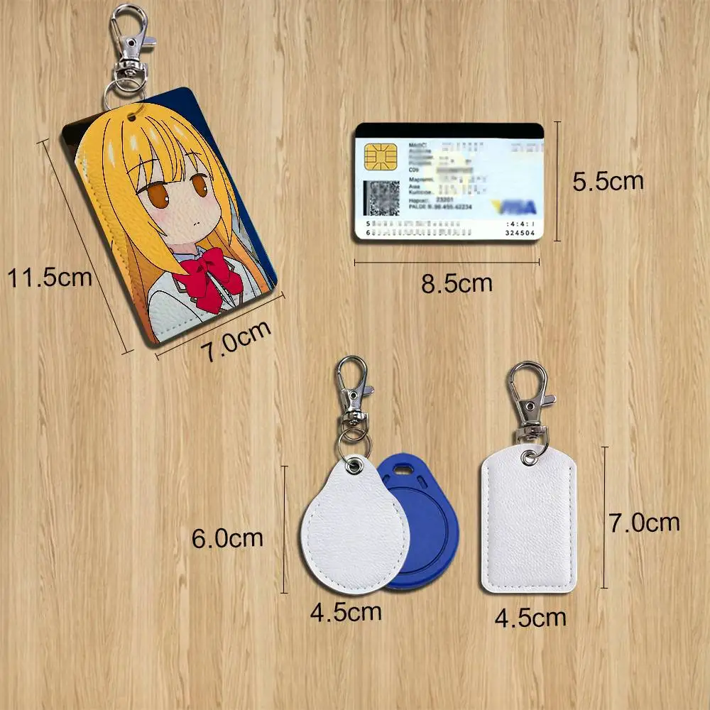 Hinako Konohana Rich Girl Caretaker Card Holder With Keychain Executive Protection For Bank Credit Subway Bus Case