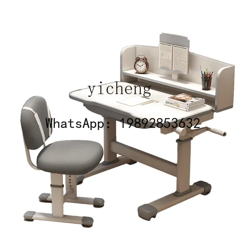AG  Desk Home Elementary School Student Desk Writing Chair Suit Boy Adjustable