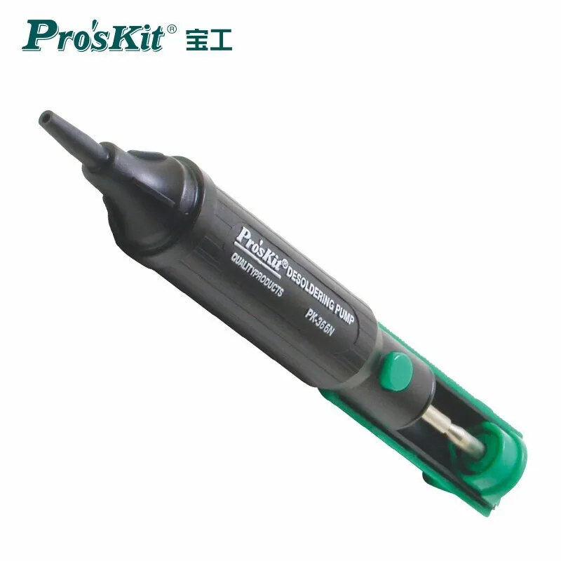 Pro'sKit Desoldering Pump 8PK-366N-G เครื่องมือกําจัดประสานแบบใช้มือถือสําหรับการซ่อมอิเล็กทรอนิกส์