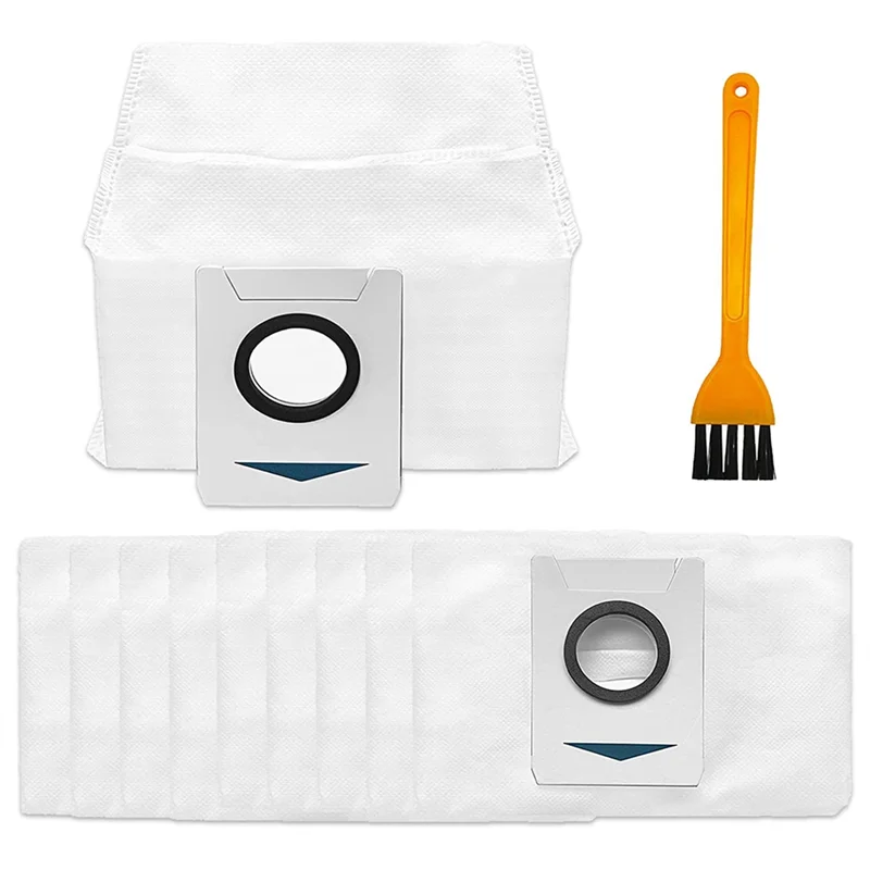 AS63-Dust Bag For Ecovacs Deebot X1 Omni Large Capacity Vacuum Cleaner Replacement With Dust Brush For Deebot Suction Station