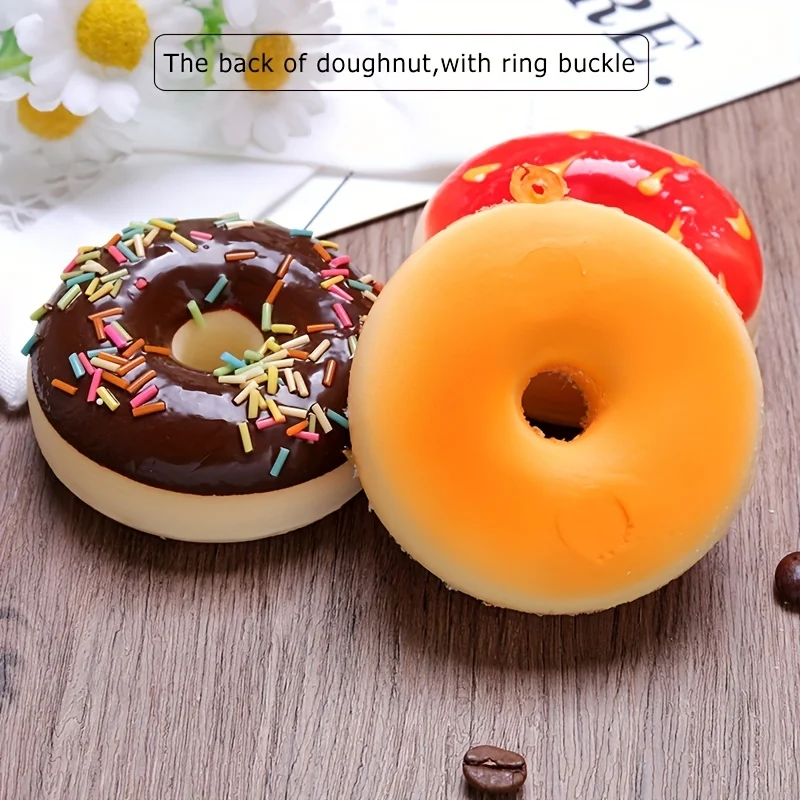 Donut Imitation Dessert Food for Decoration Display Window Display, Kitchen Display Party Gift Decor Hanging Ornaments