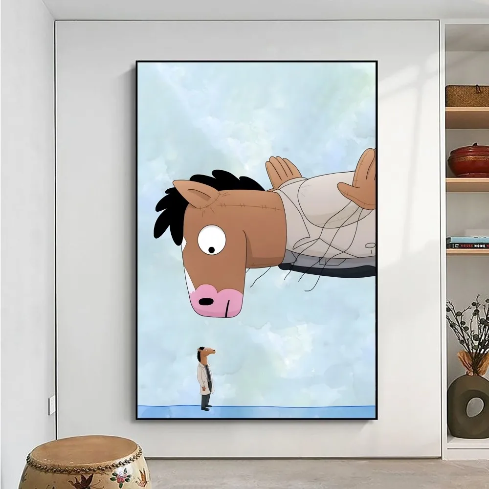 Anime B-BoJack H-Horsemans Poster Kraft Paper Vintage Poster Wall Art Painting Study Aesthetic Art Small Size Wall Stickers