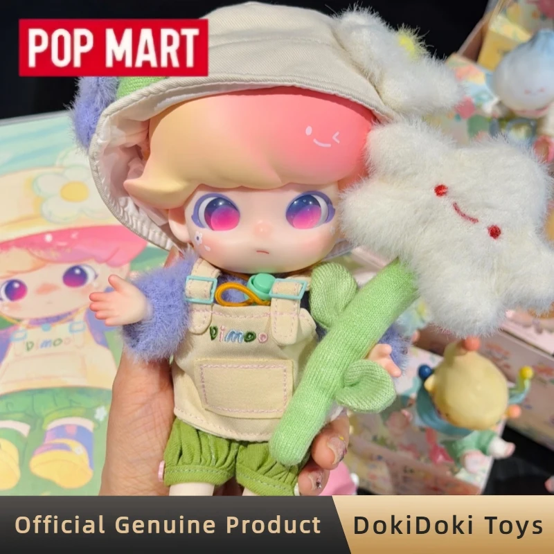 

POPMART Dimoo Dream Journey 1/8 Action Figure Cute Plush Doll Desktop Decor Anime Figure Toys Moments In Bloom Blind Box Gifts
