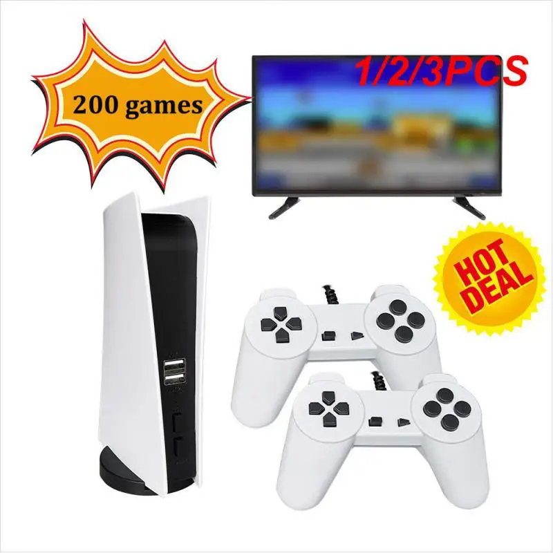 NEW GS5 Game Console 8 Bit USB Wired Handheld Game Player 200 Classic Games Retro AV Output TV Gaming Console For Child