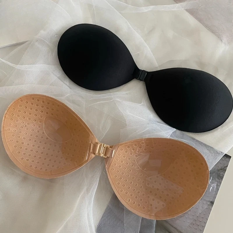 2024 novas mulheres verão peito adesivos levantar sutiã nu auto adesivo sutiã capa invisível almofada de silicone sexy sem alças peito