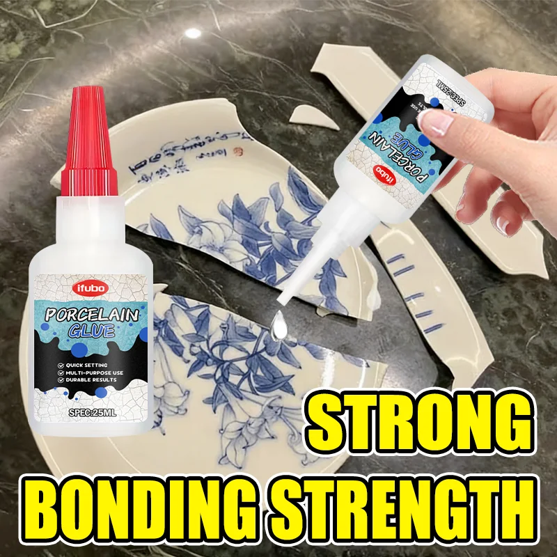 Ceramic Crack Repair Adhesive, Instant Bond Glue For Porcelain Vase Marble Flowerpot Cup Bowl Glass Sculpture Mending Supply