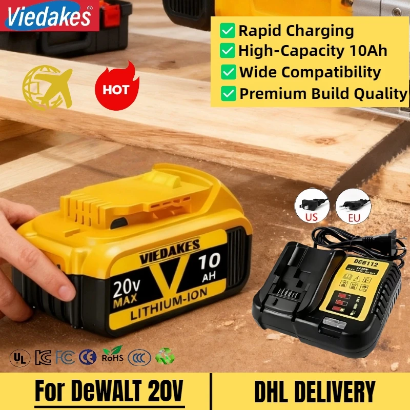

For Dewalt 20V 12Ah Rechargeable Battery for Dewalt Cordless Screwdriver Drill Screw Gun Wrench Impact Batteries DCD790 DCB200