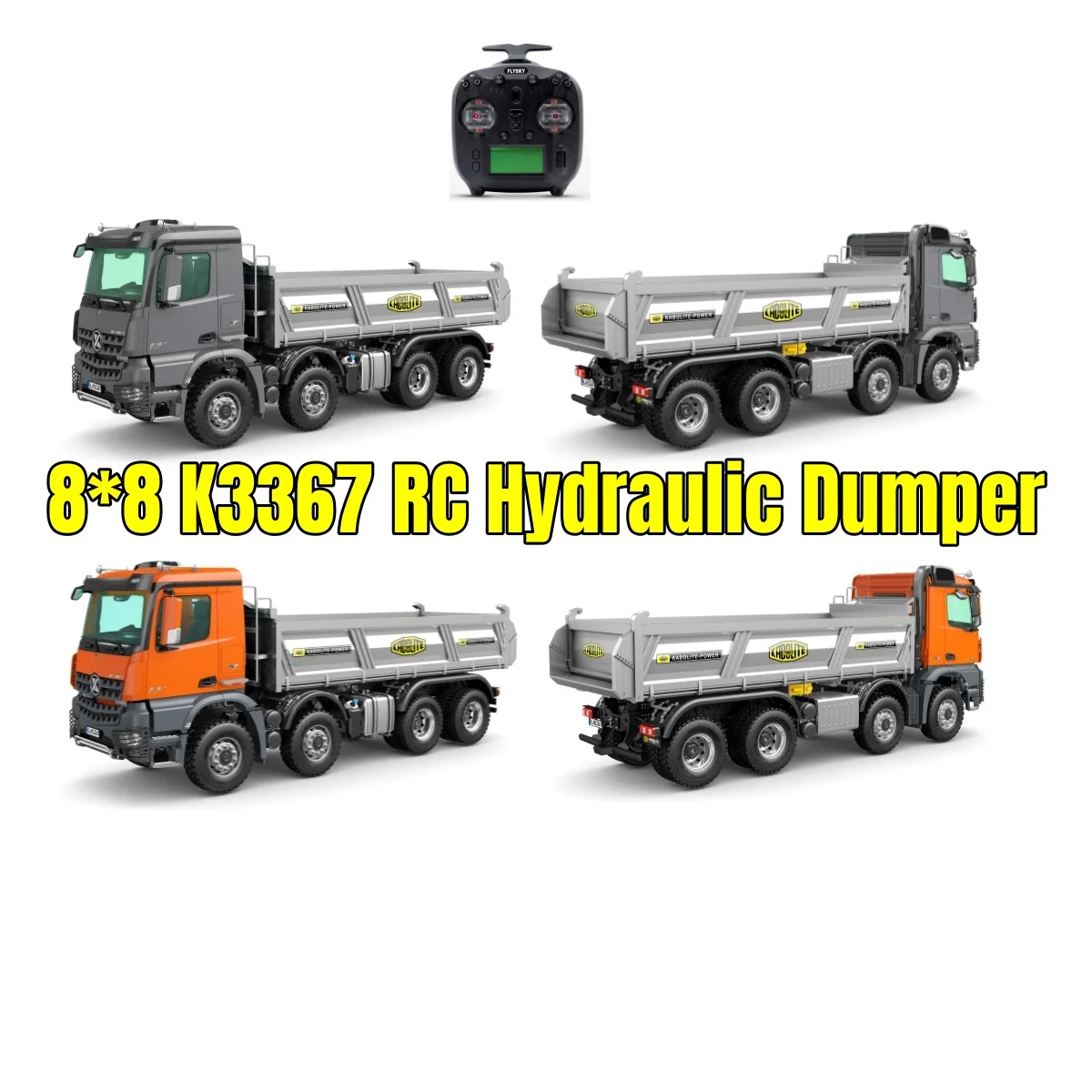 

8*8 Kabolite K3367 RC гидравлический самосвал 1/14 RTR с дистанционным управлением самосвал звуковая световая система игрушечная модель подарки
