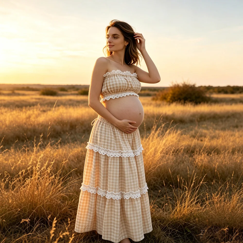 ensemble-2-pieces-pour-seance-photo-de-maternite-haut-bustier-et-jupe-longue-a-volants-avec-dentelle-tenue-decontractee-boheme-pour-femmes-enceintes-ideal-pour-baby-shower