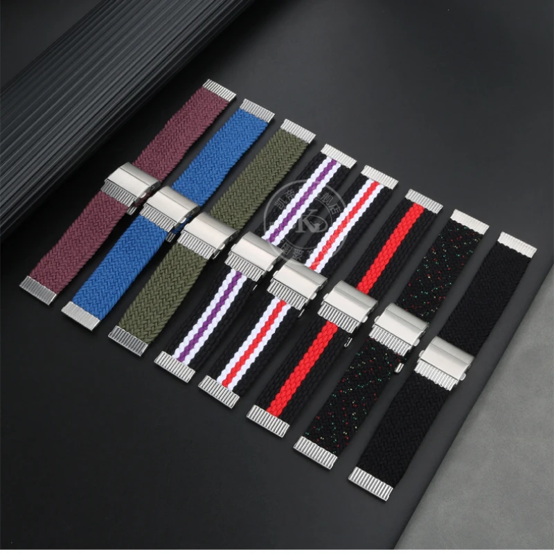 Correa de repuesto para reloj inteligente Huawei GT3/3pro watch 3 GT2, correa de nailon trenzado para Samsung