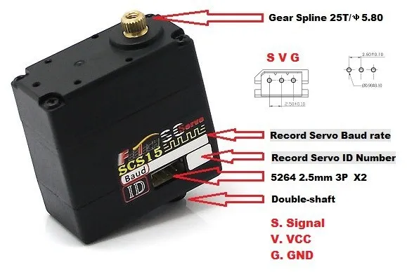 2 шт. FEETECH SCPC-2 и RC Smart Control Servo Mini TTLinker музыкальная игрушка на батарейках