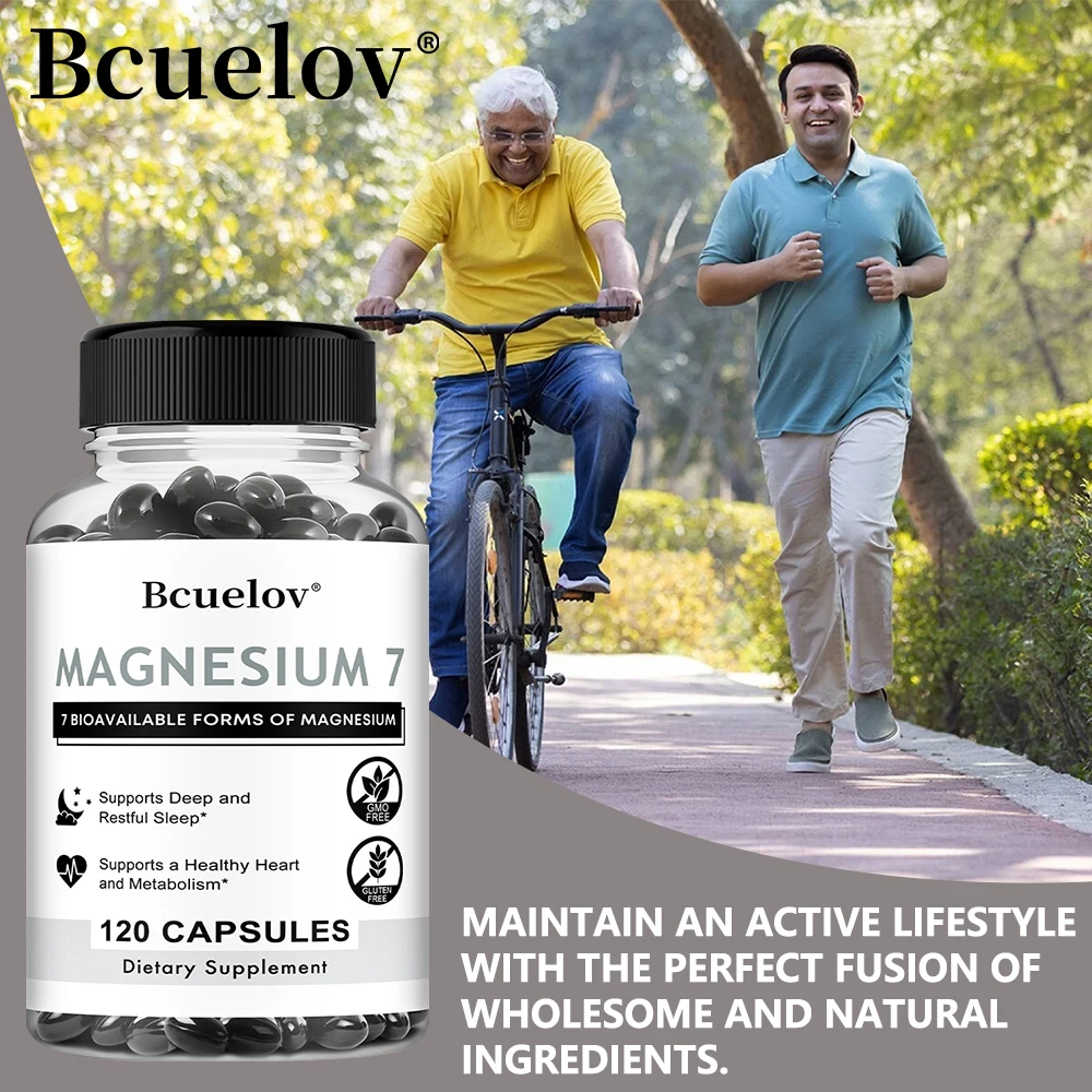 7 in 1 Magnesium Complex, High Absorption, Supports Energy, Relaxation, Promotes Healthy Sleep, Helps Muscle Support Supplements