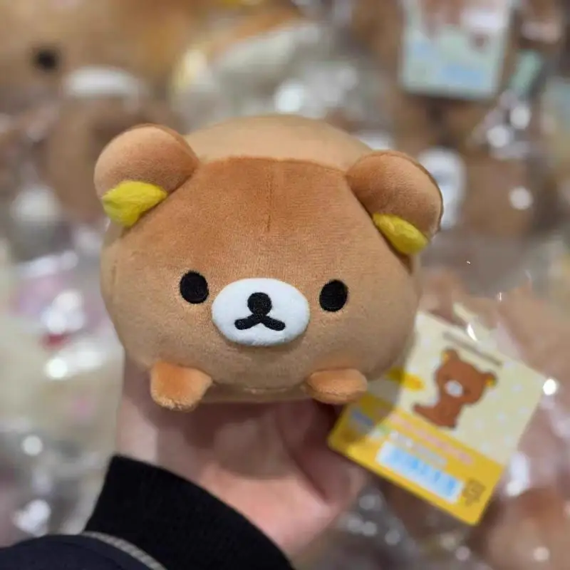 15Cm Rilakkuma Korilakkuma Laying Pose Mochi Pp Cotton Filled with Fullness Plush Ornament Desk Top Decoration Doll Friend Gift