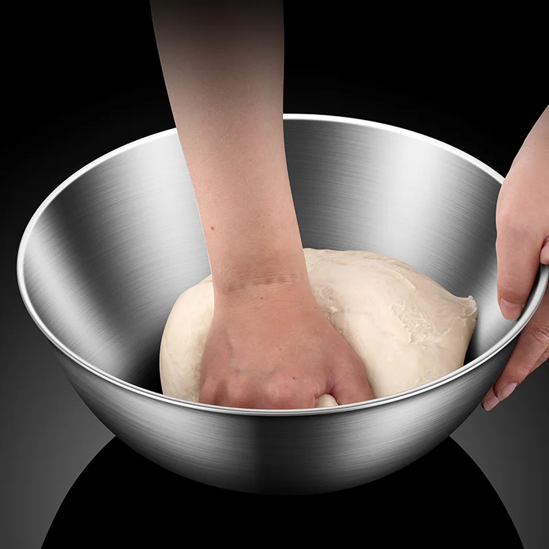 

Специальная миска для салатов и лапши из нержавеющей стали 304, кухонная утварь для домашнего использования, для взбивания яиц и замеса теста