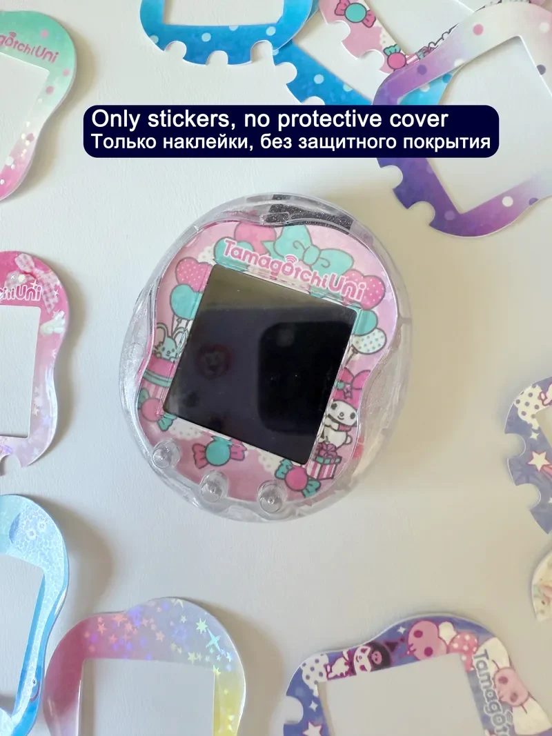 ملصق حيوانات أليفة إلكتروني جديد عالي الجودة من Tamagotchi على الوجهين لوحة ورقية قابلة للاستخدام وحدة تحكم ألعاب Tamagotchi ديكور هدية واقية