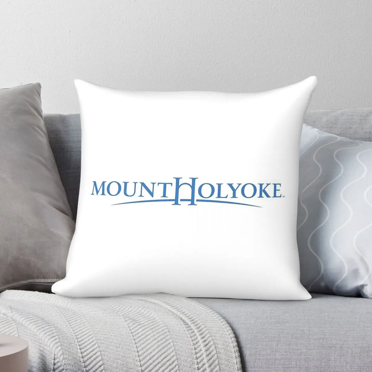Mount Holyoke College Square Pillowcase Polyester Linen Velvet Creative Zip Decorative Pillow Case Home Cushion Cover