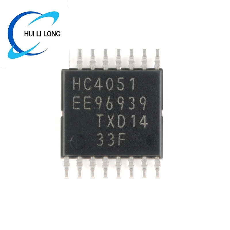 아날로그 멀티플렉서 및 디멀티플렉서 칩 IC, 74HC4051PW, 74HC4051, SN74HC4051PWR, 74HC4051PW,118 HC4051, TSSOP-16, 8 채널, 10 개, 5 개