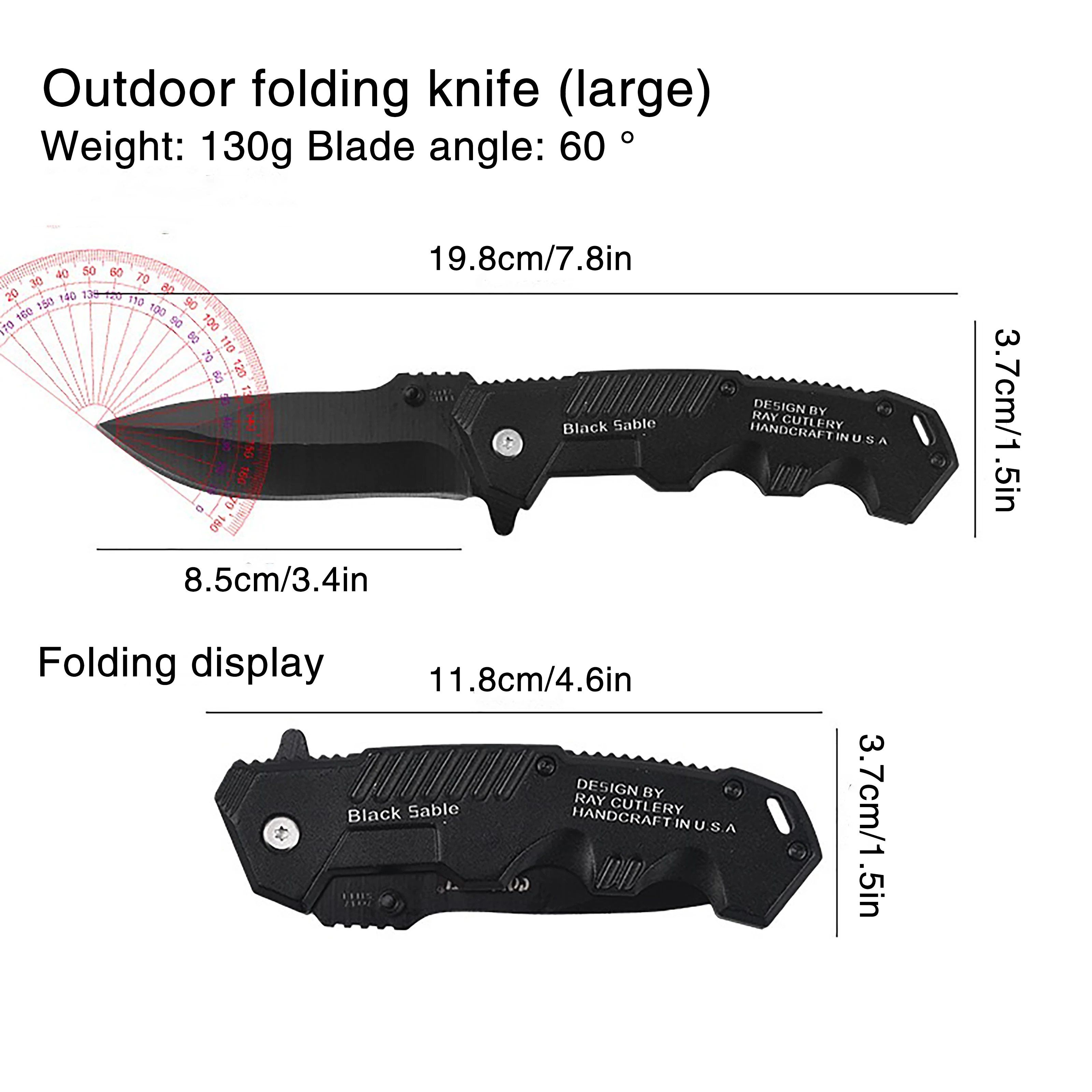 Multi Functional High Hardness Defensive Folding Knife Men\'s Self-defense Survival Tool Knife Outdoor Camping EDC Survival Knife