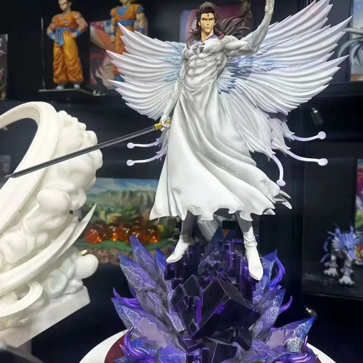 31M Bleach Aizen Sousukeผีเสื้อHollowficationอะนิเมะรูปรูปปั้นแฟนคอลเลกชันเดสก์ท็อปตกแต่งเครื่องประดับของเล่นของขวัญ