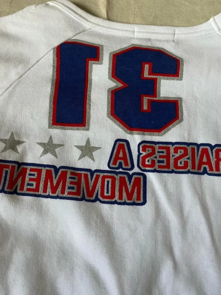 

Retro American Vintage White Long Sve round Ne T-irt Women's Spring Autumn Dstring Waist Design Trendy Top