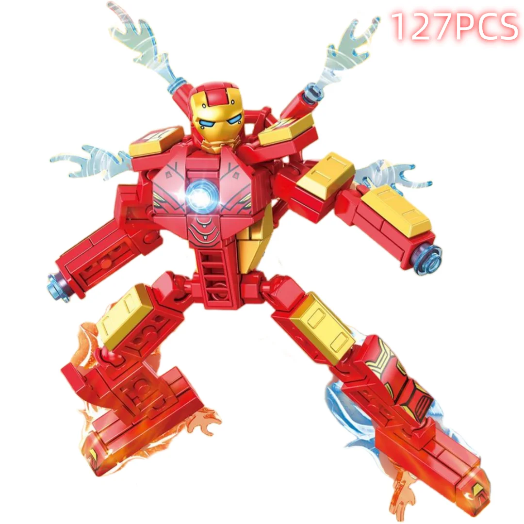 Disney Building Blocks Mini Model Figures Compatible Spiderman Iron Man Venom Captain Hawk Deadpool Technic Armor City Gift Toys