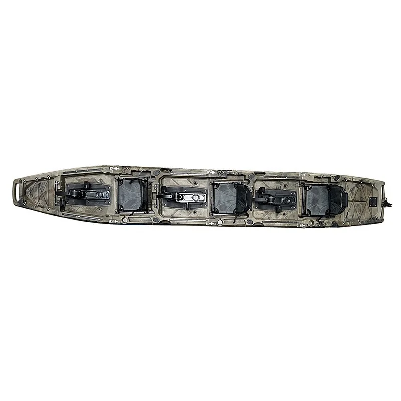 

Two-person spliced pedal boat with rudder fishing boat LLDPE plastic boat fishing boat rotomolded kayak hard boat