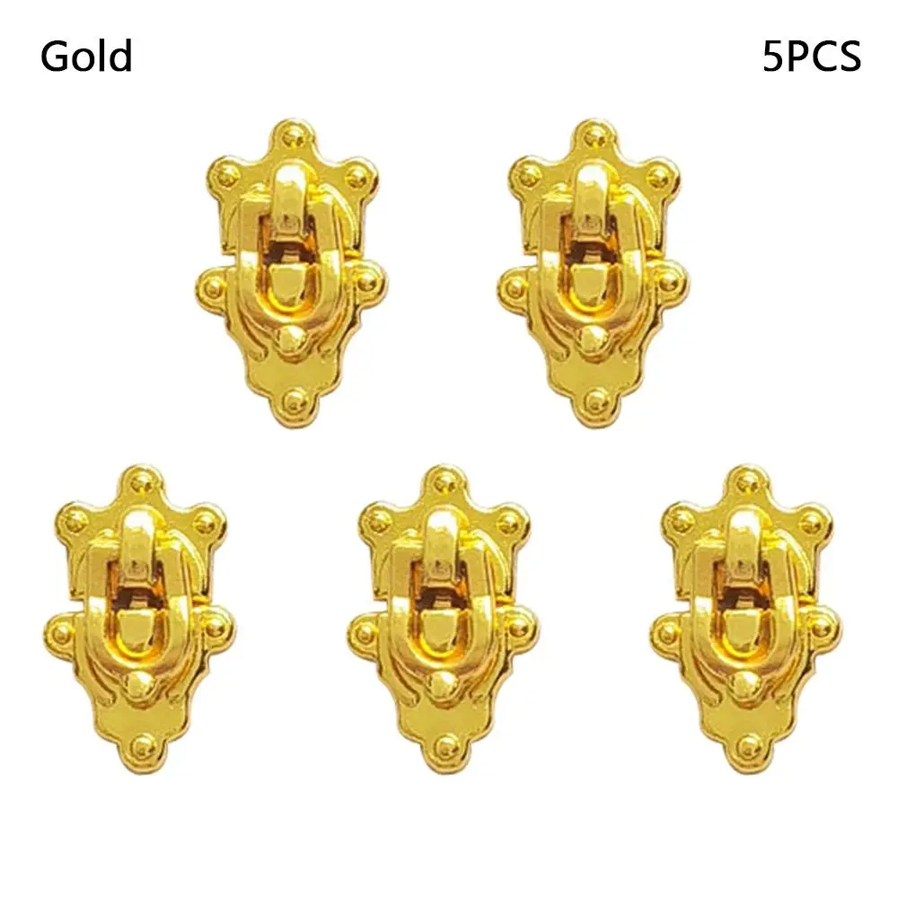 

5pcs New Mini Metal Crafts Lock 4 Colors Doll Bags Parts Luggage Trunk Lock Doll Accessories