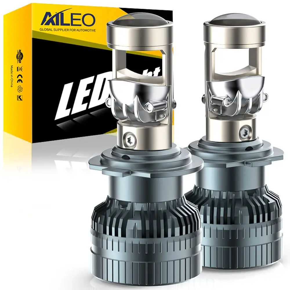 AILEO 2 PCS H7 LED Projector Headlight Bulb 30000LM 90W 6000K White Low Beam LED H7 Upgrade H7 LED Headlight Car Headlight Bulbs