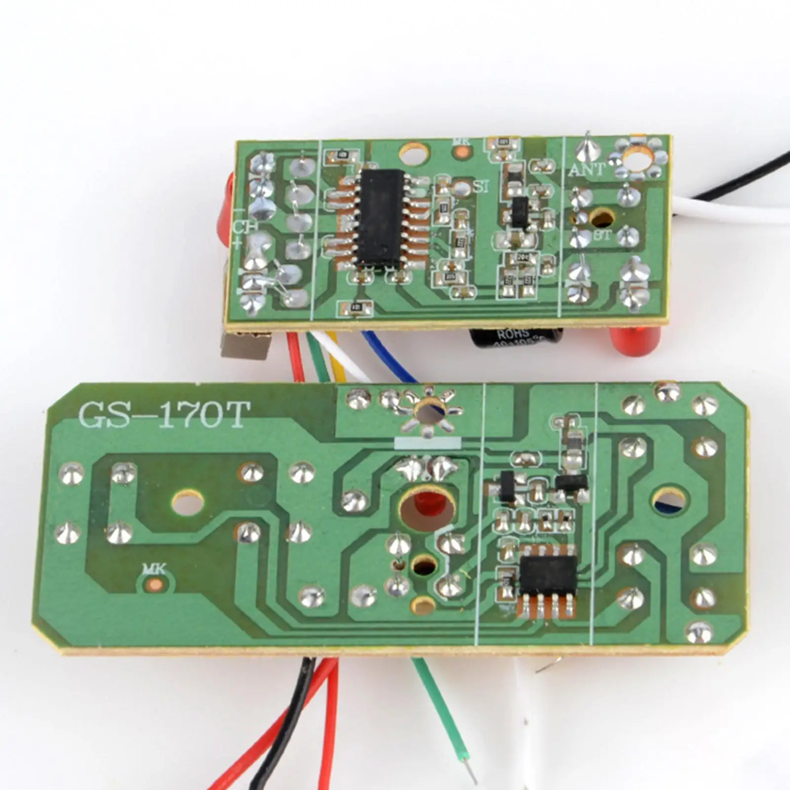 2 szt. Nadajnik-odbiornik moduł tablicy zestaw zdalnego sterowania 27MHz obwód PCB 4CH dla modeli samochodów ciężarowych Crawler RC DIY zmodyfikowany