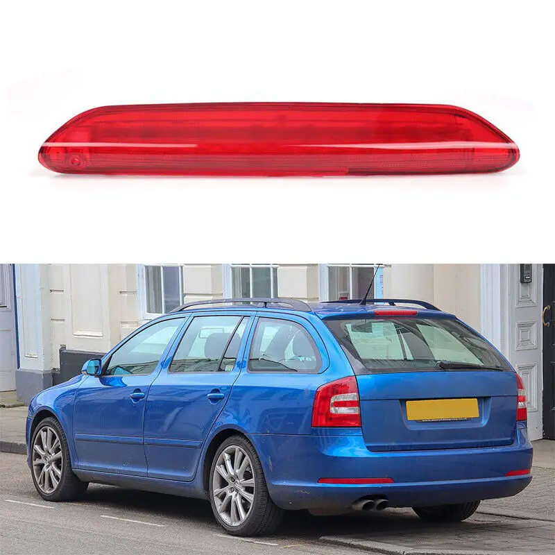 

Red For Skoda Octavia Mk2 Estate 2004-2013 1Z9945097 Car Rear Center High Level 3rd Third Brake Light Stop Lamp 1Z9945097C