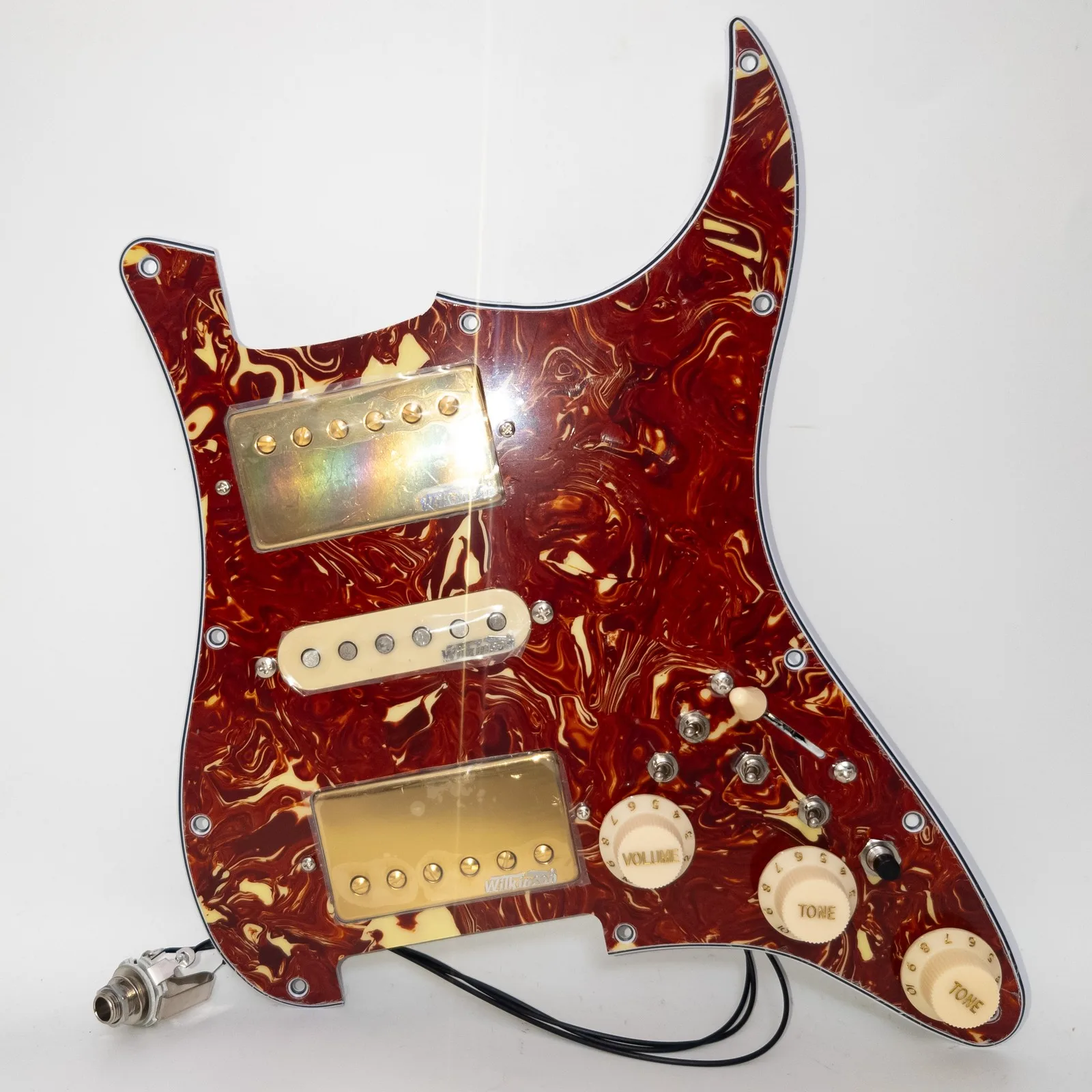 

HSH предварительно загруженная гитарная накладка с катушкой, разделенный набор звукоснимателей Alnico 5, сменный жгут проводов для гитары в стиле ST