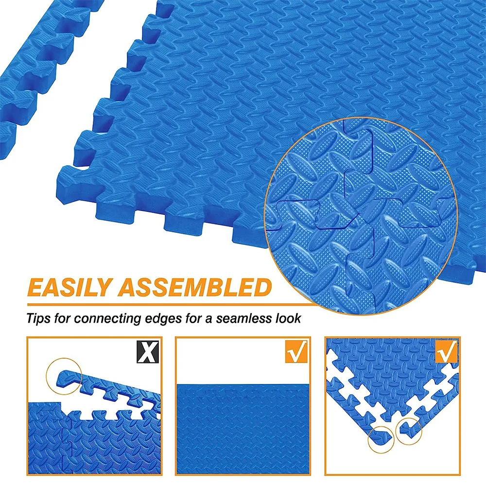 8~32Pcs Eva Interlocking Fitness Mat, Sponge Non-Slip Mat, Children\'s Non-Slip Floor Mat, Suitable for Home Fitness Exercises