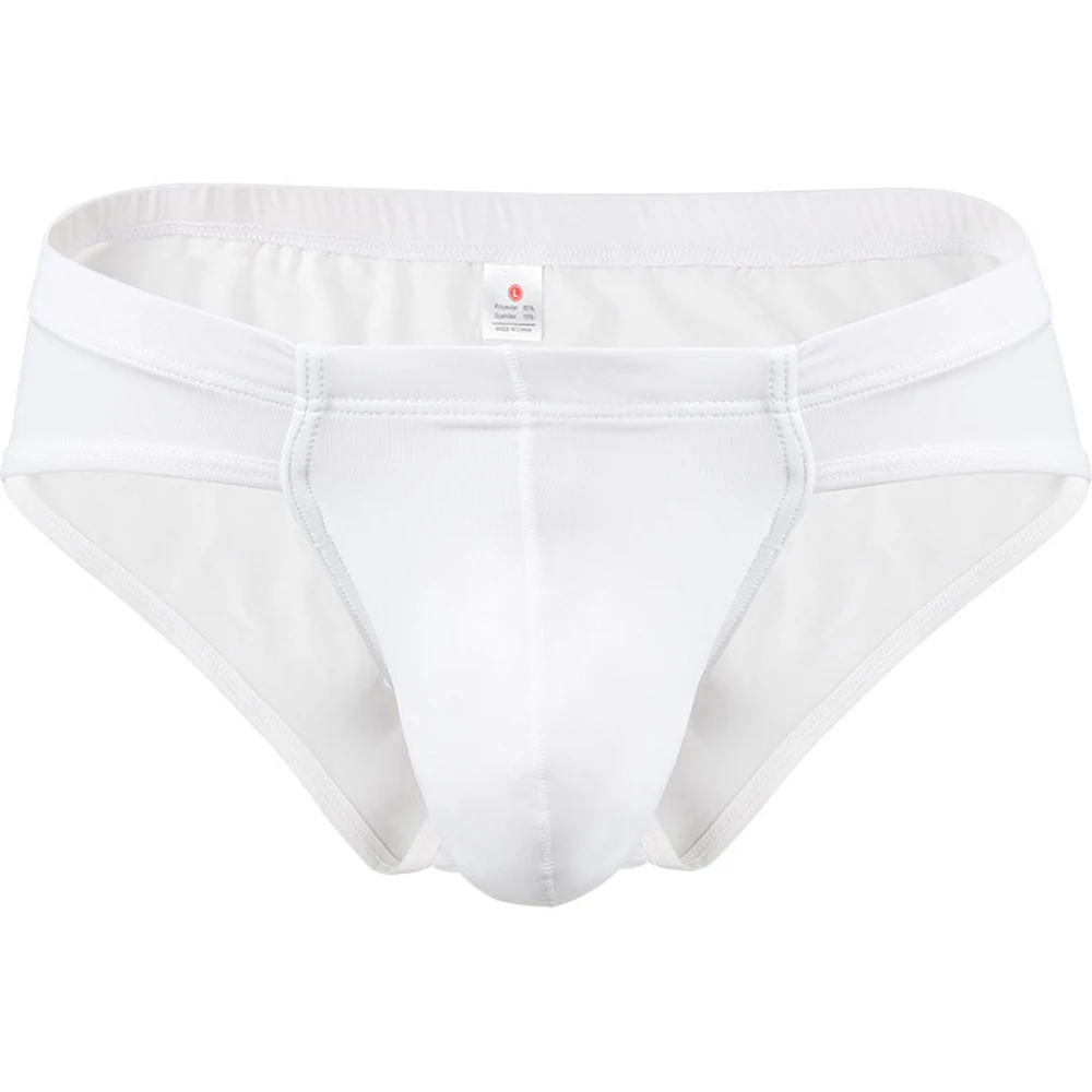 Männliche Slips, Herren-Unterhosen, Unterwäsche, bequem, Übergröße, stilvoller Bikini, niedrige Taille, Ausbuchtungsbeutel, Höschen, solide Tangas