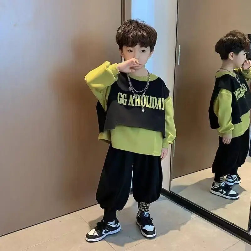 

Summer Outfits for Baby Boy 1 to 8 Years Old Letter Turn-down Collar T-shirts Tops and Shorts 2PCS Boutique Infant Clothing Sets