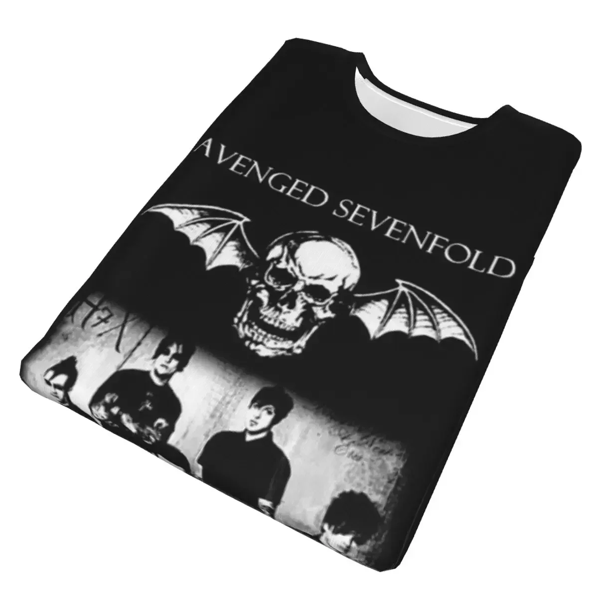 polyester Avenged Sevenfold T-Shirt Men's Classic T Shirt Men Crew Neck Summer Shirts Tops