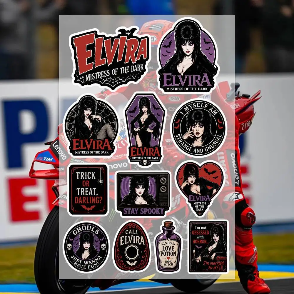 E-LVIRA  Decal Set High Quality Printed and Cut Stickers Motorcycle Sticker