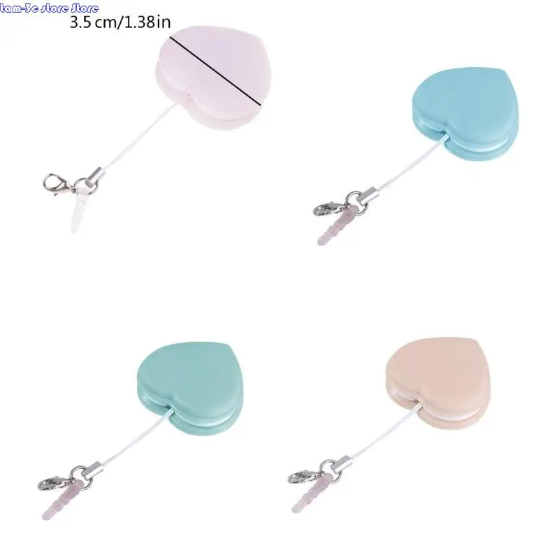 D0UA 마카롱 전화 화면 청소기 키 펜던트 캔디 컬러 청소 천 카메라 유리