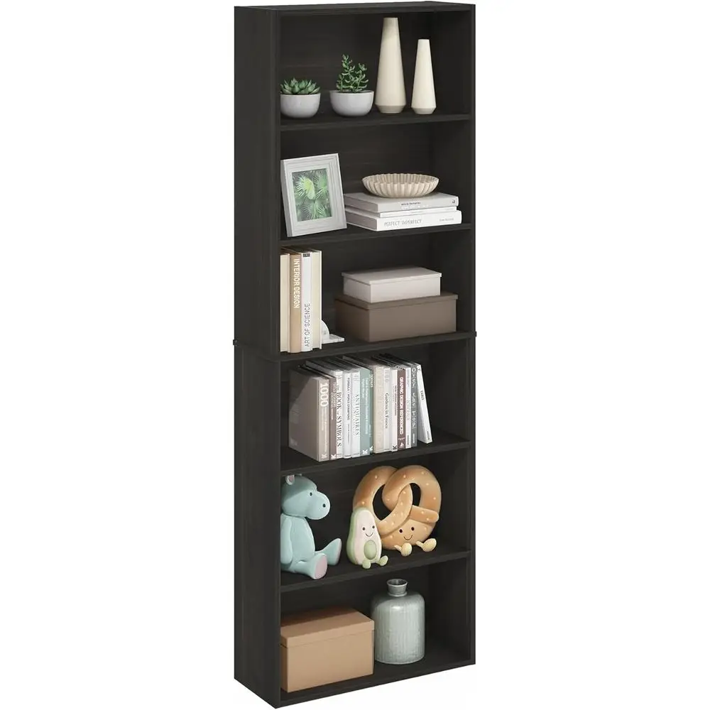 

6-Tier Open Bookcase for Home Storage and Organization